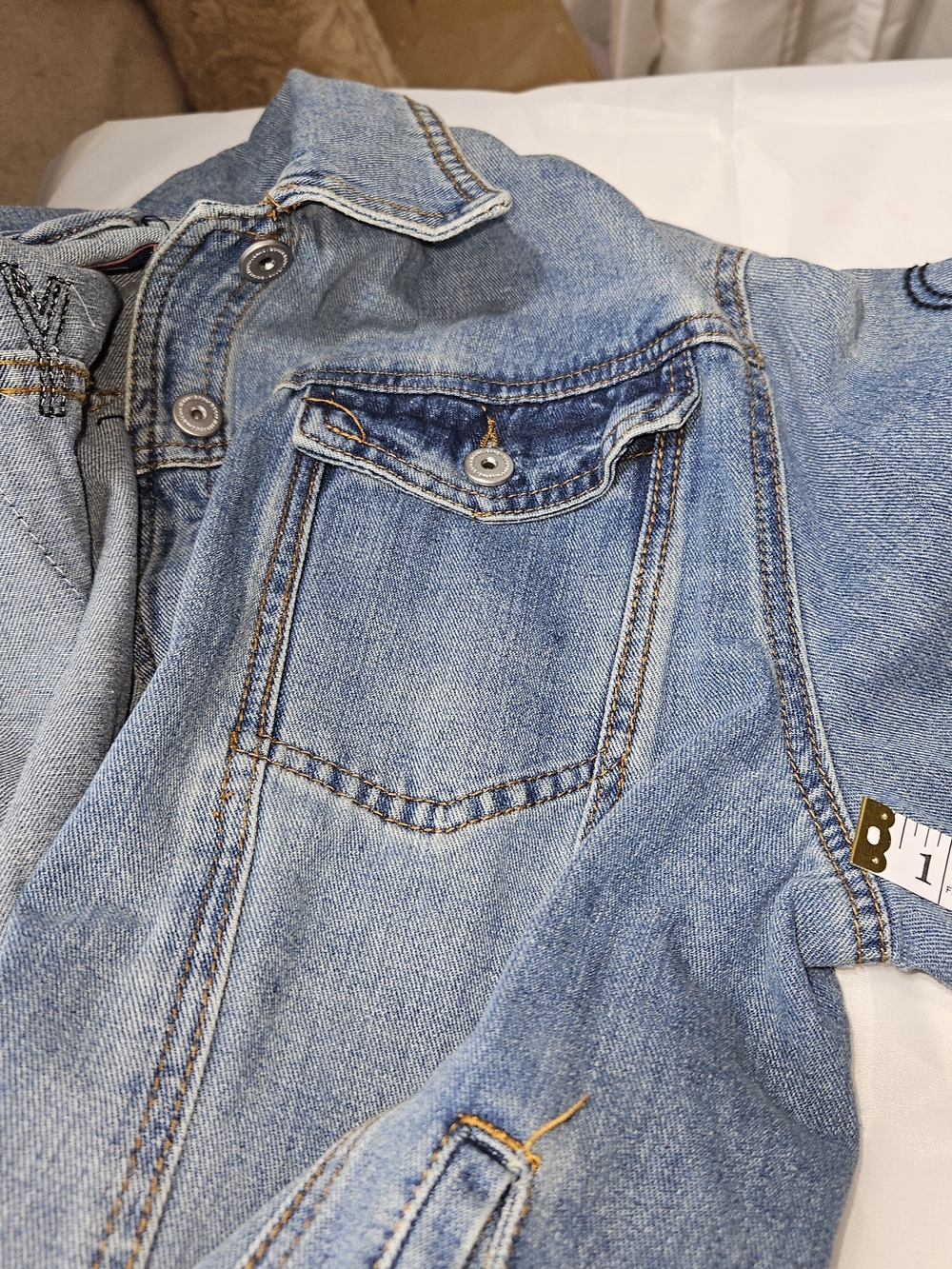 Blue Women's Denim Jeans Patches Classic Fit